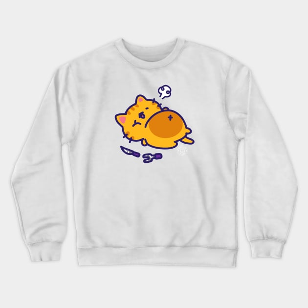 Stuffed Cat Crewneck Sweatshirt by GeraldineDraws